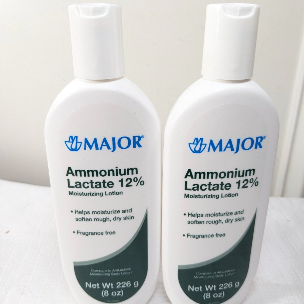 NEW Major Ammonium Lactate 12% SET 2 Moisturizing‎ Lotion Fragrance-Free 8 oz